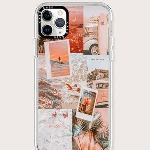 I am selling a preppy/ beachy phone case with different pictures everywhere